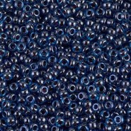 Miyuki rocailles kralen 11/0 - Ruby lined capri blue luster 11-358
